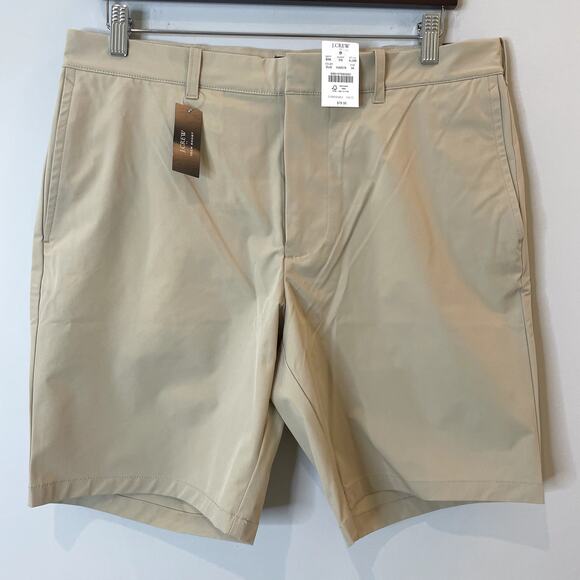 J.Crew Factory 9 Inch Tech Short Golf Performance Boat Vacation AL096 Dust 34 - Picture 2 of 13